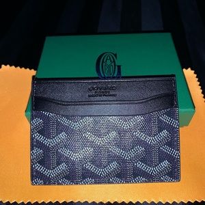 Black GoYard Saint Sulpice Card Wallet / Card Holder (Pre-Owned)